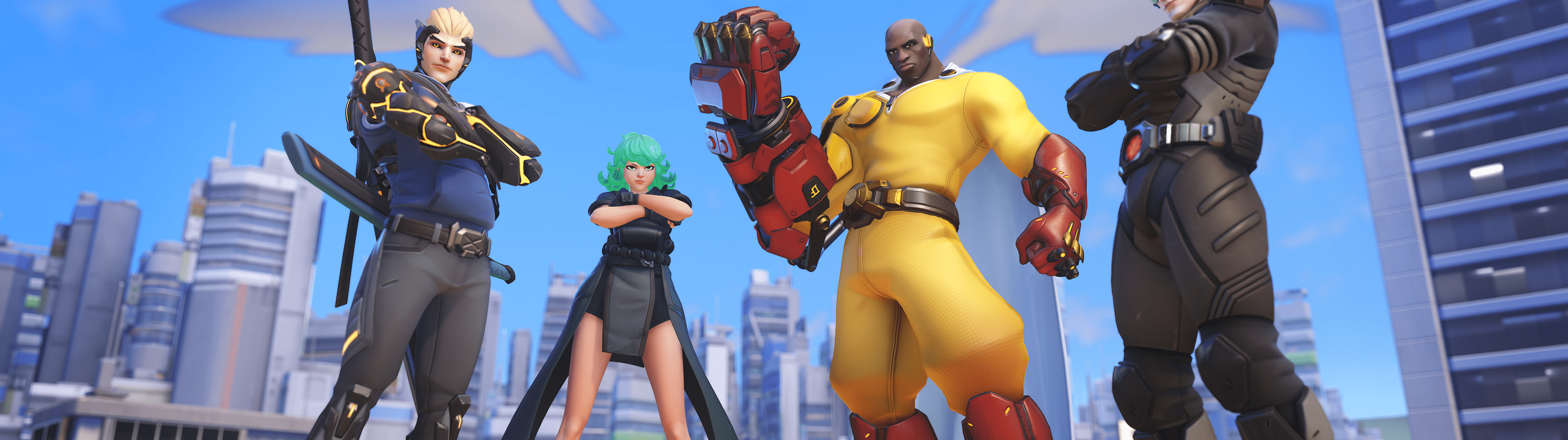 3840x1080 Overwatch 2 Wallpaper 4K, One Punch Man