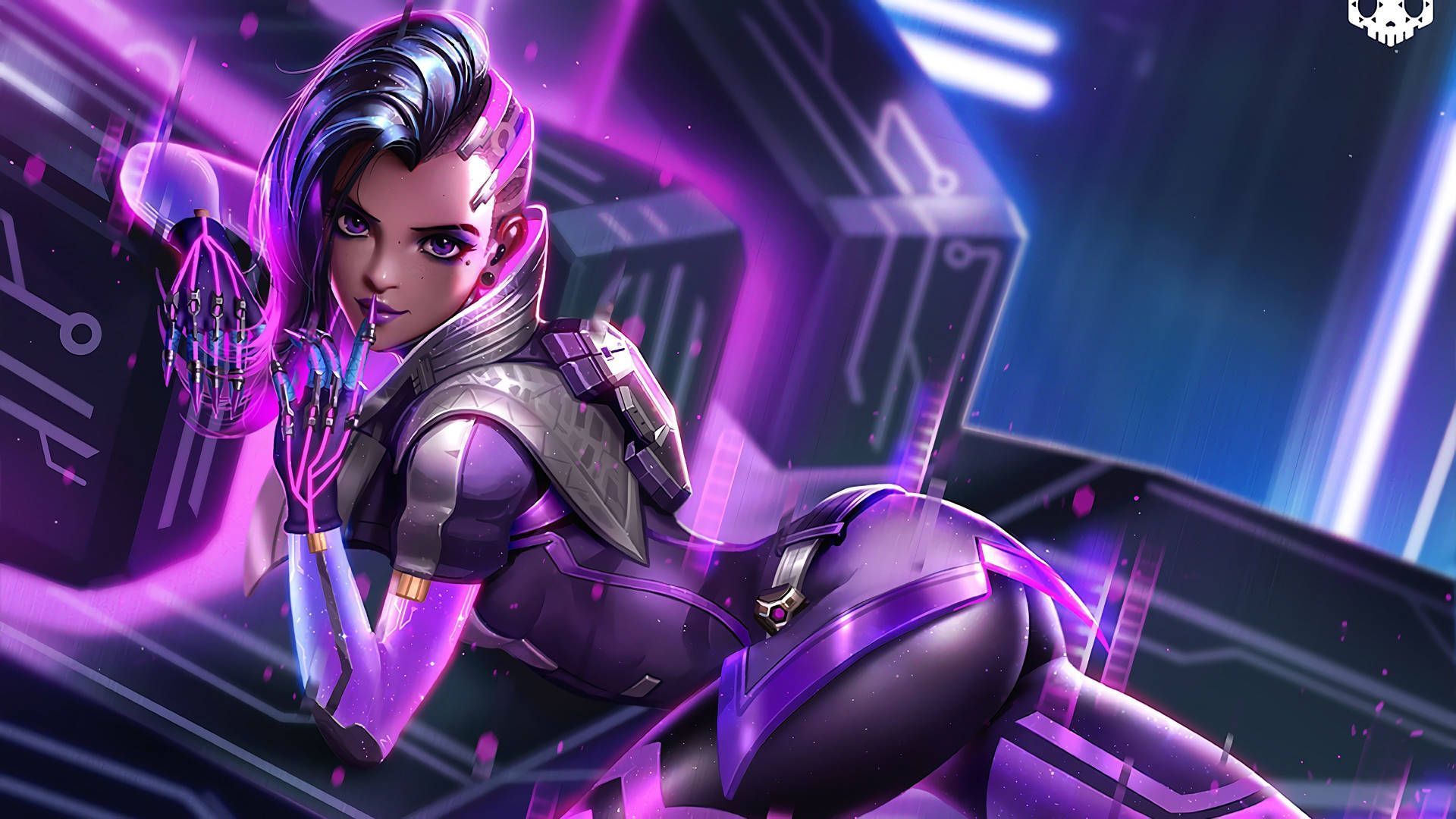 1920x1080 Overwatch 4k Sombra In Purple