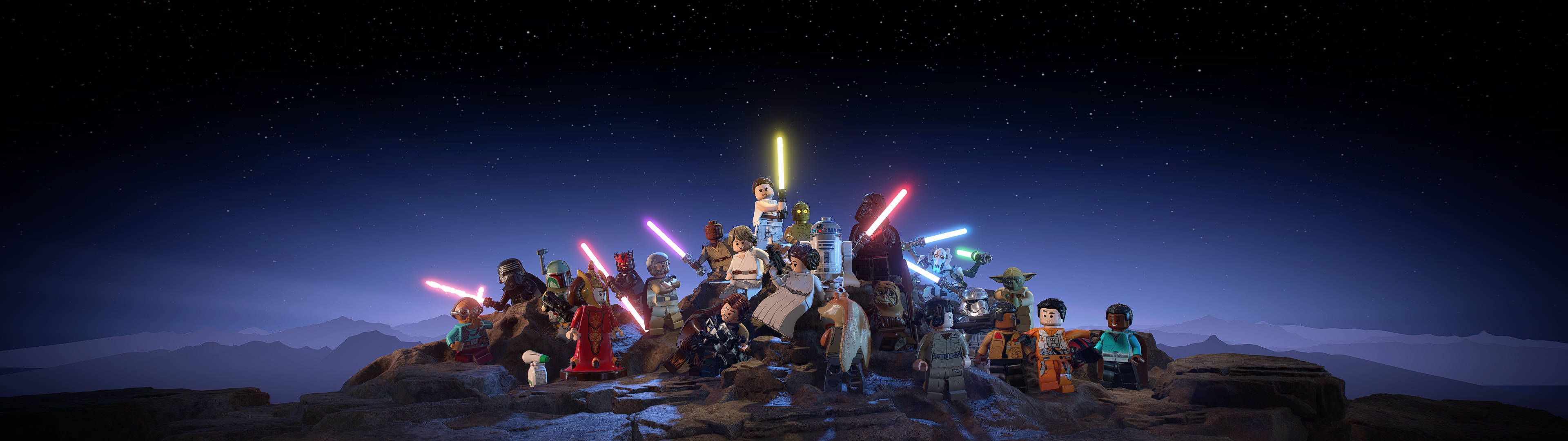 3840x1080 Lego Star Wars Dual Screen Wallpaper