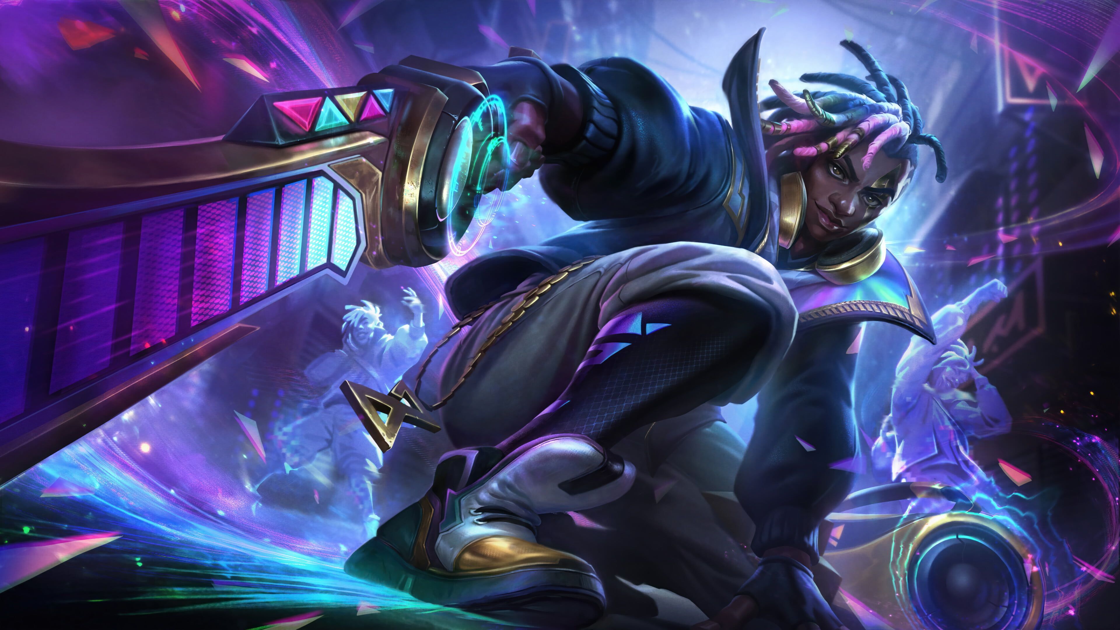 3840x2160 Breakout True Damage Ekko Skin League