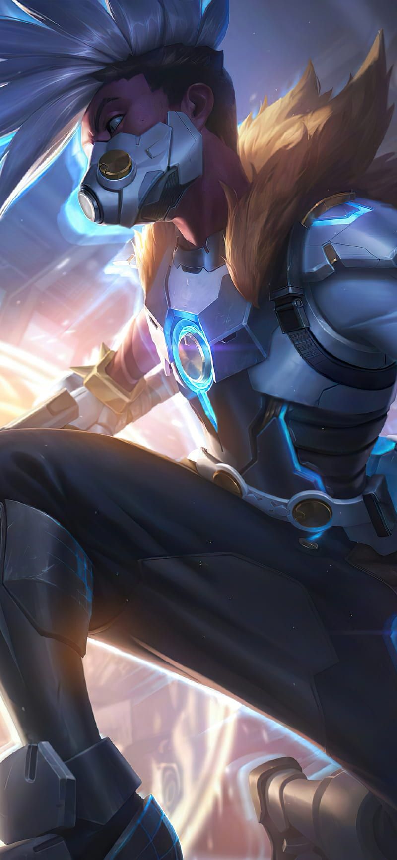 800x1733 Pulsefire Ekko, league of legends, HD