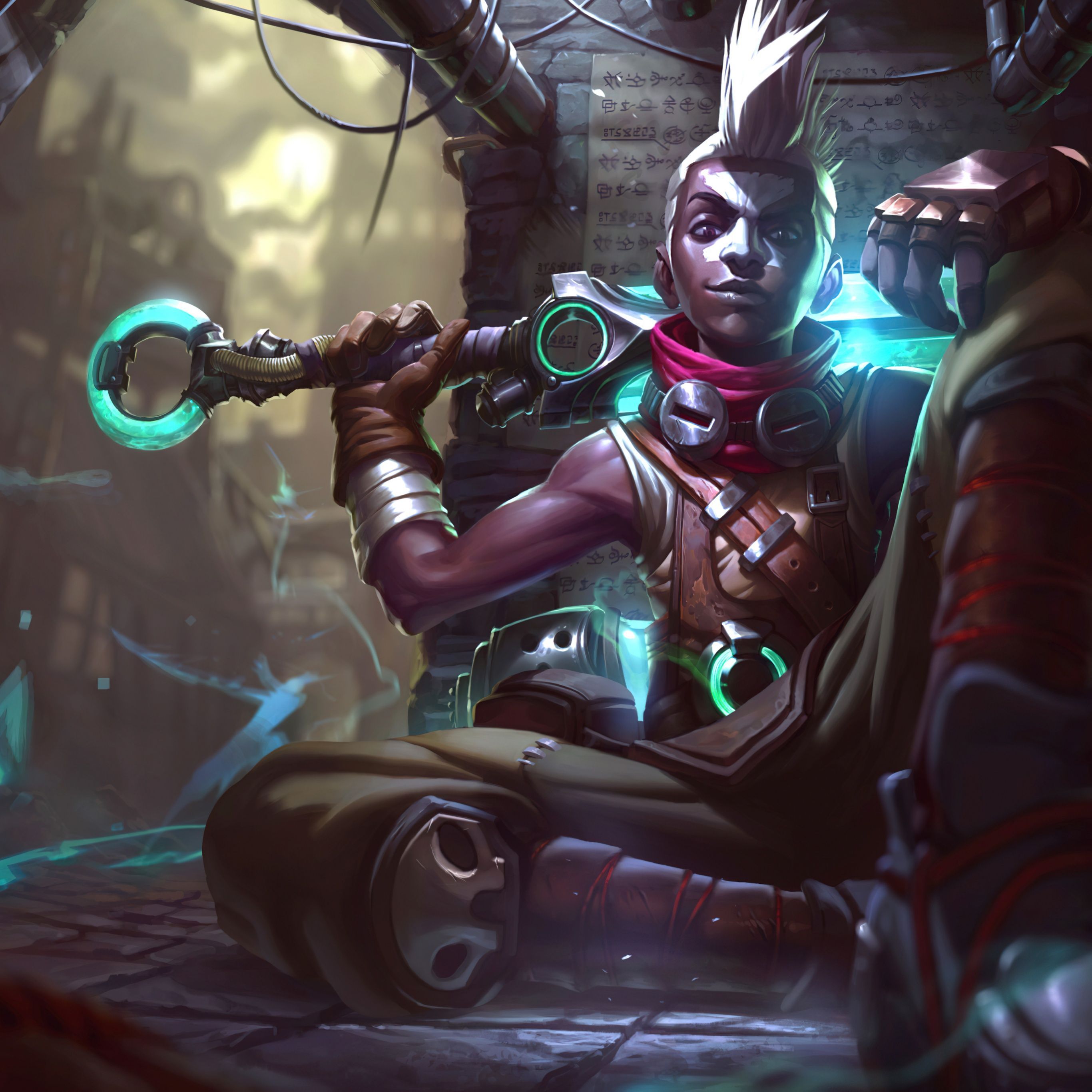 2732x2732 Ekko (League of Legends) 4K Wallpaper