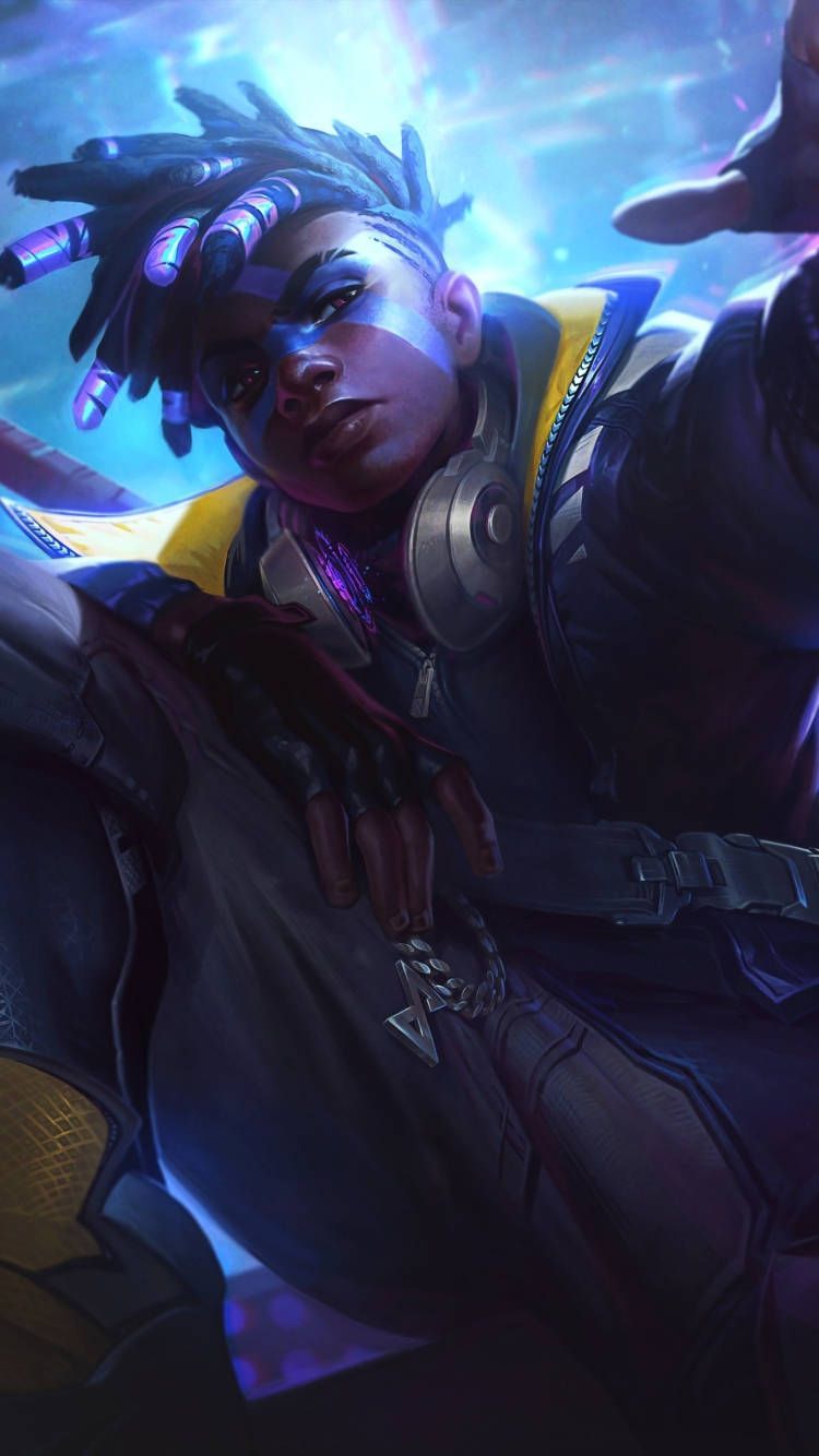 750x1334 League Of Legends iPhone Ekko Wallpaper