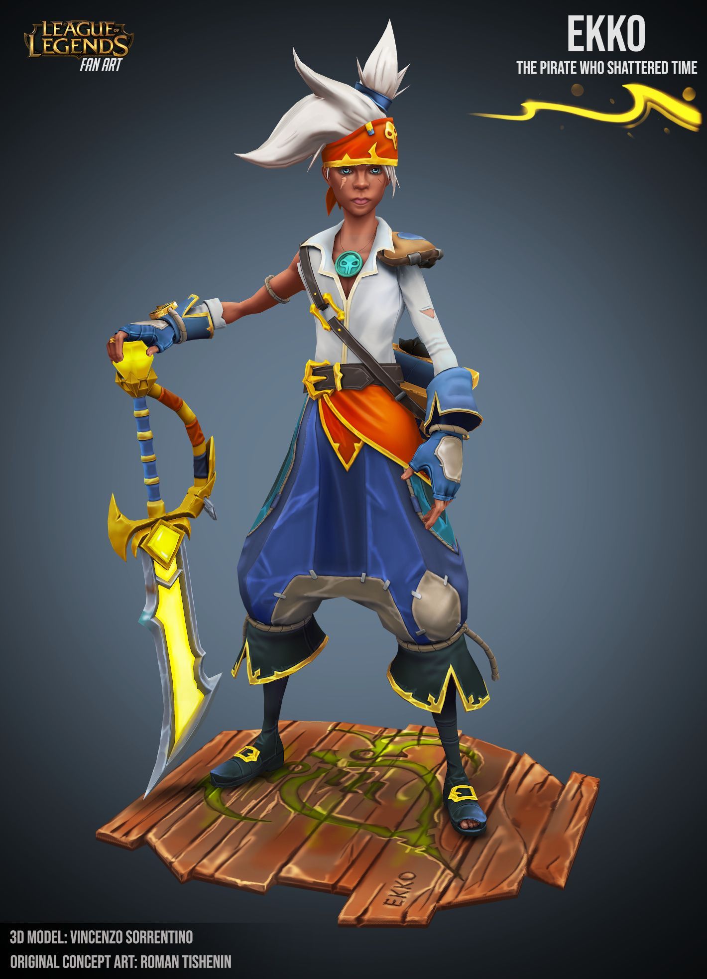 1420x1966 Pirate Ekko of Legends FanArt