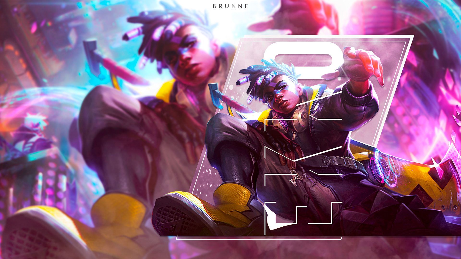 1920x1080 Ekko. True Damage (1). Image - Behance