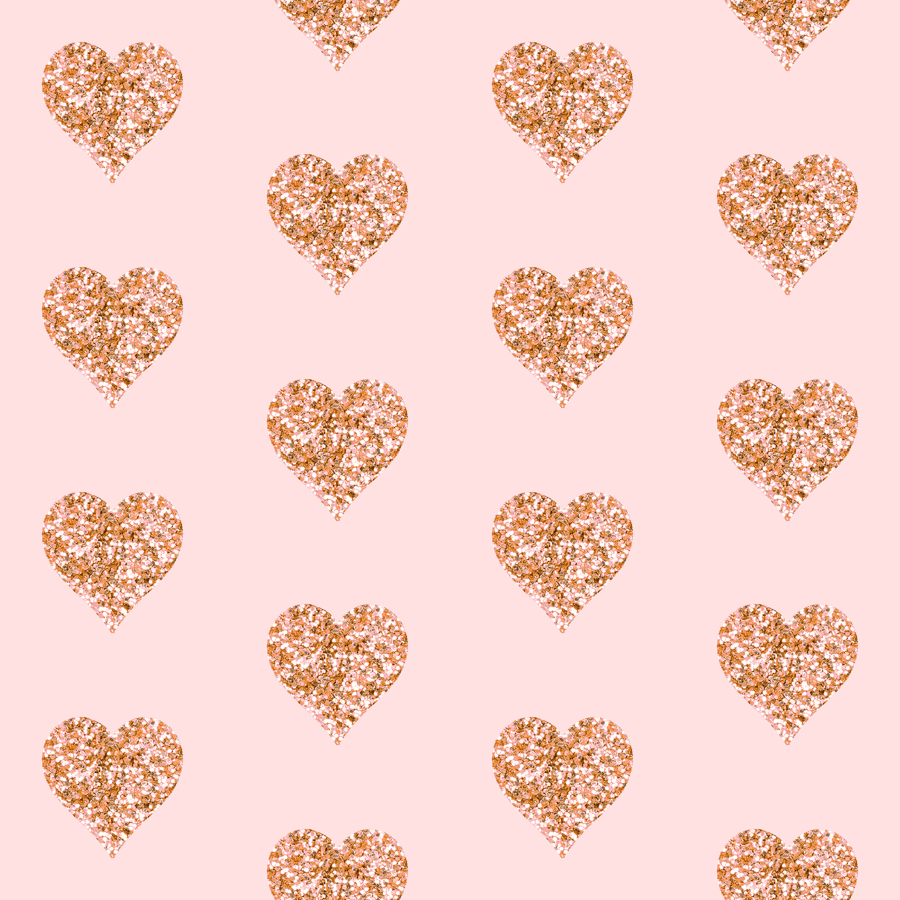 900x900 Rose Gold Glitter Hearts // Blush Wallpaper Rose