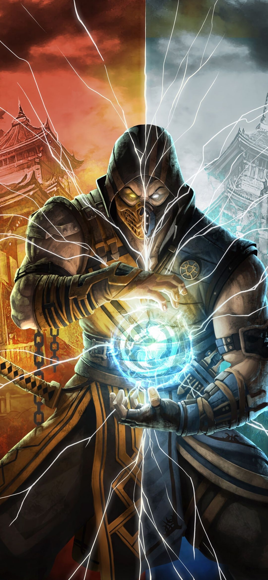 1080x2340 Mortal Kombat 11 Wallpaper 4K, Scorpion