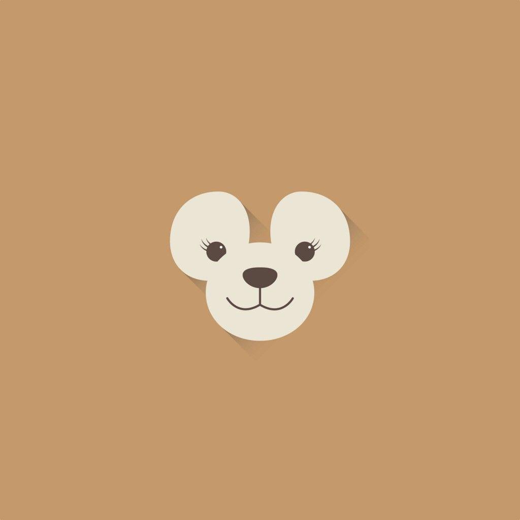 1024x1024 Apple Watch Bear Wallpaper, iPhone Wallpaper, Apple