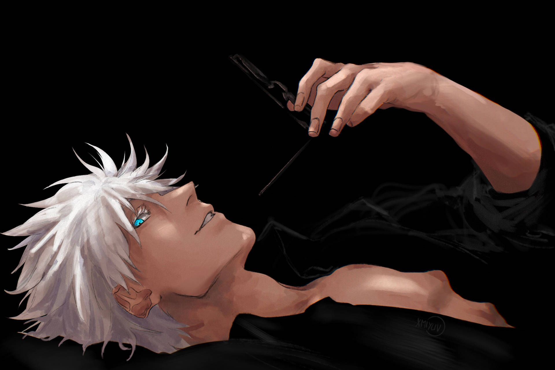 1920x1279 Download 3D Jujutsu Kaisen Gojo Art Wallpaper