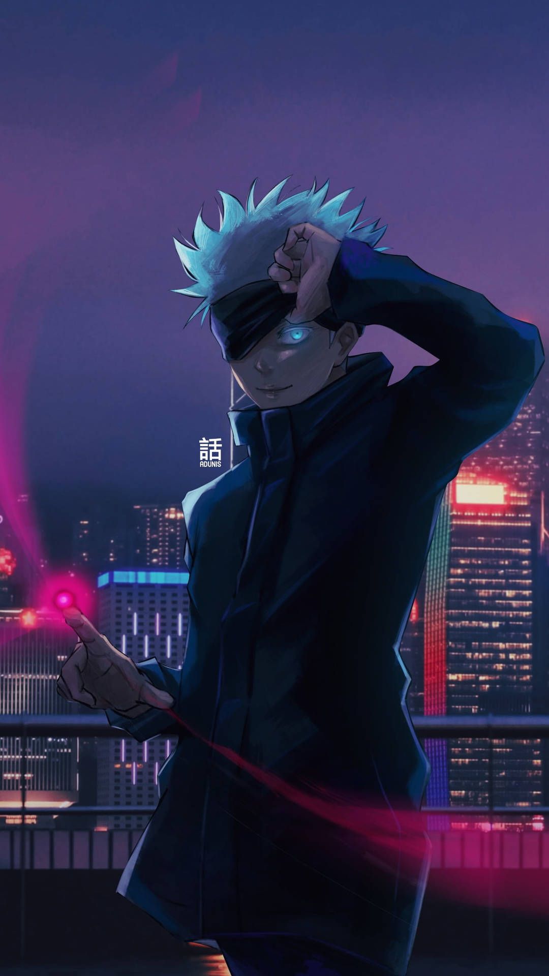 1080x1920 Jujutsu Kaisen Gojo Blue Eyes Wallpaper