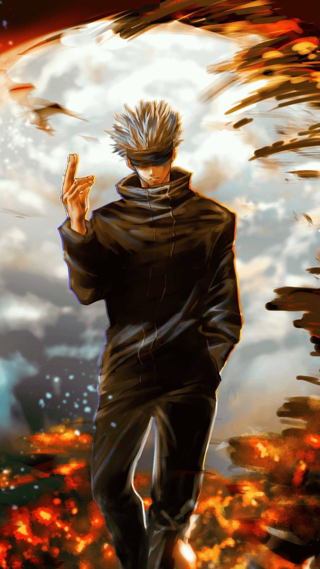 1080x1920 Download free Mysterious Satoru Gojo