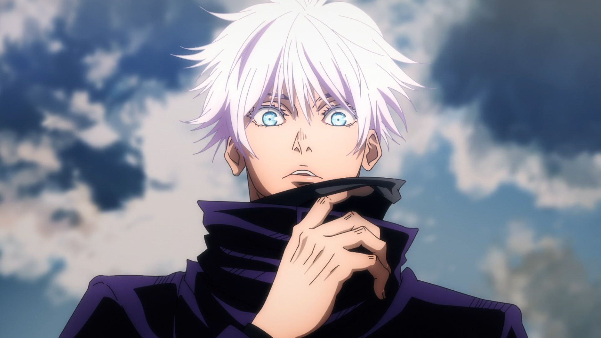 1920x1080 White Hair Blue Eyes Satoru Gojo HD