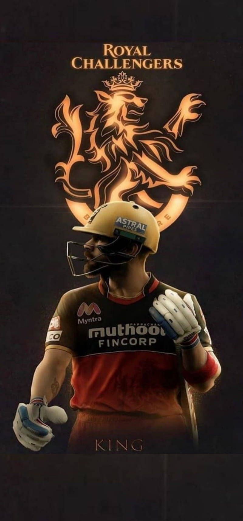 800x1714 Rcb Team King Wallpaper