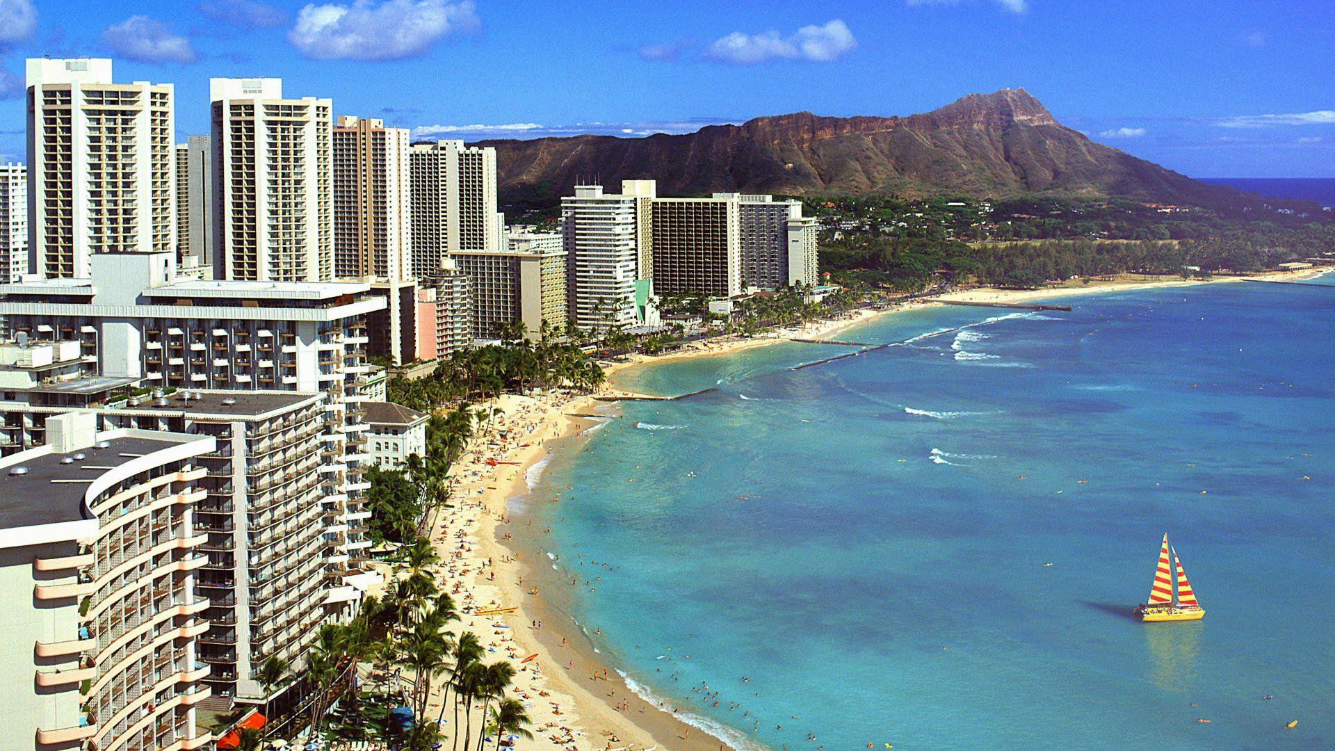 1920x1080 Waikiki HD Wallpaper