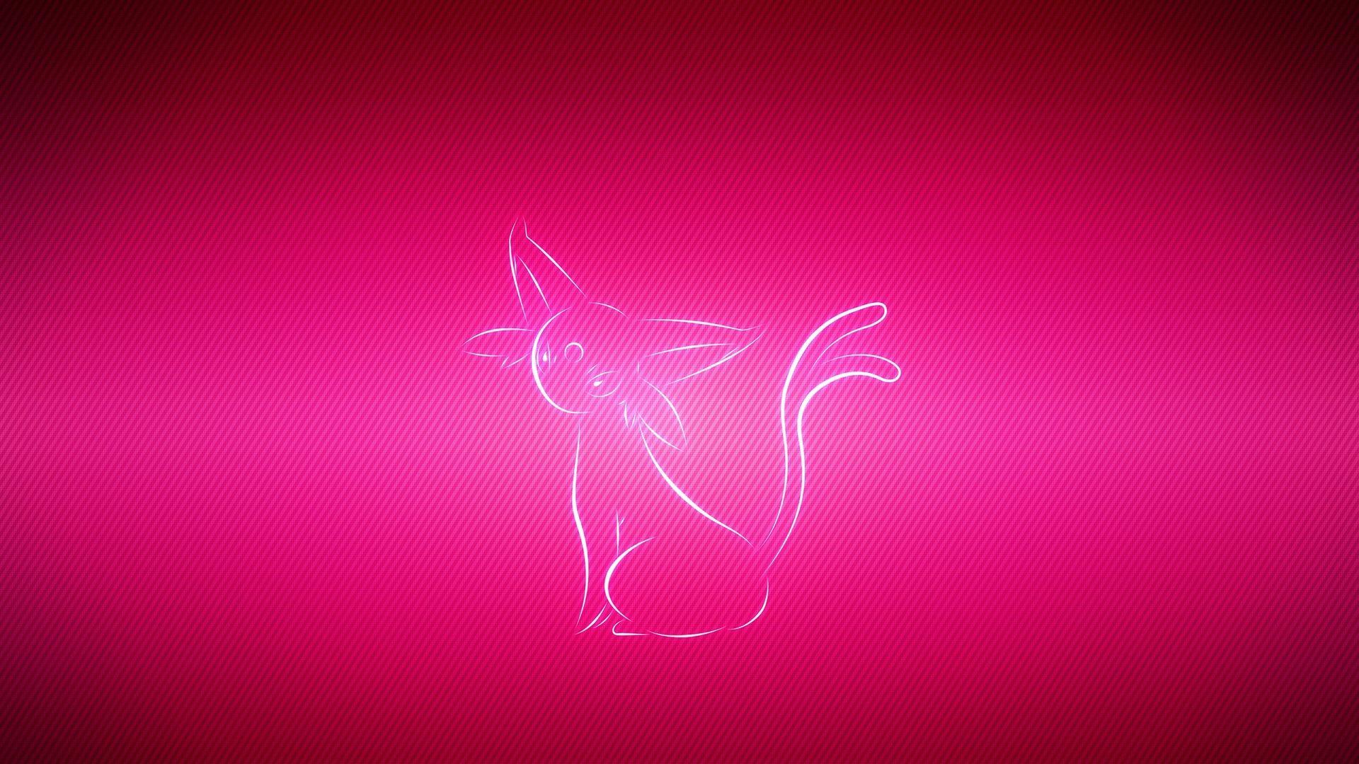 1920x1080 Download wallpaper 1920x1080 espeon, pokemon, pink full hd, hdtv