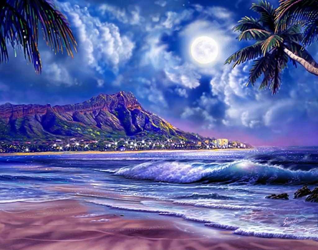 1024x805 7JOV43E Waikiki Desktop Wallpaper 1024x805