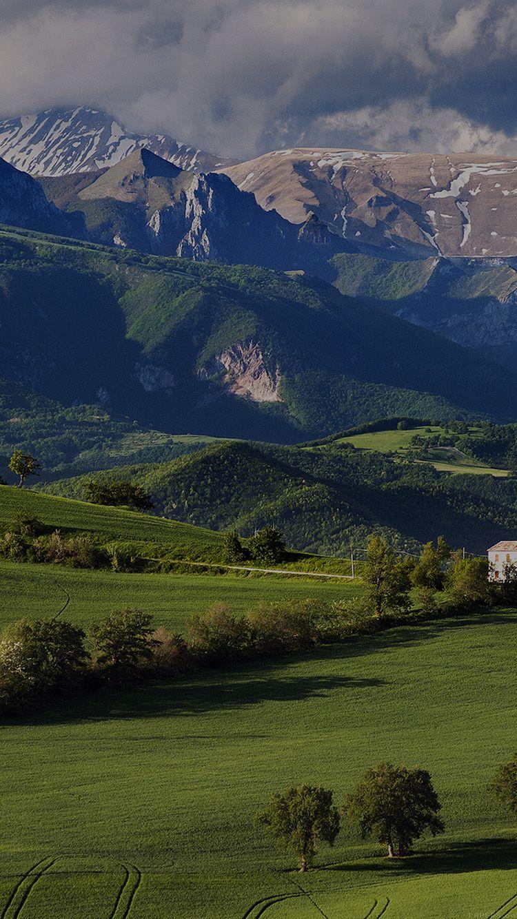 750x1334 FreeiOS8.com. iPhone wallpaper. mountain summer green