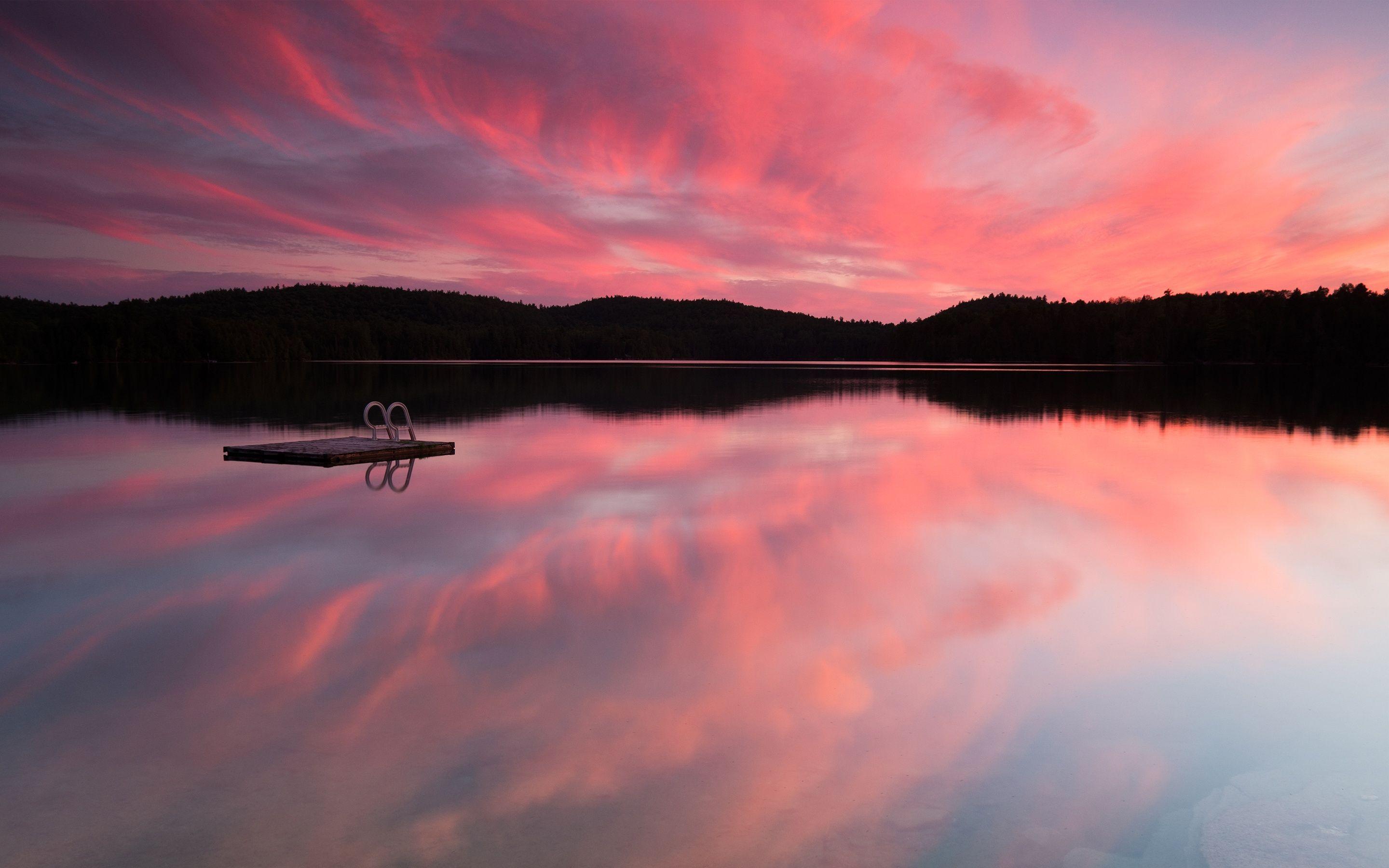 2880x1800 Lake Hillier Australia Pink Lake Wallpaper Image, HD