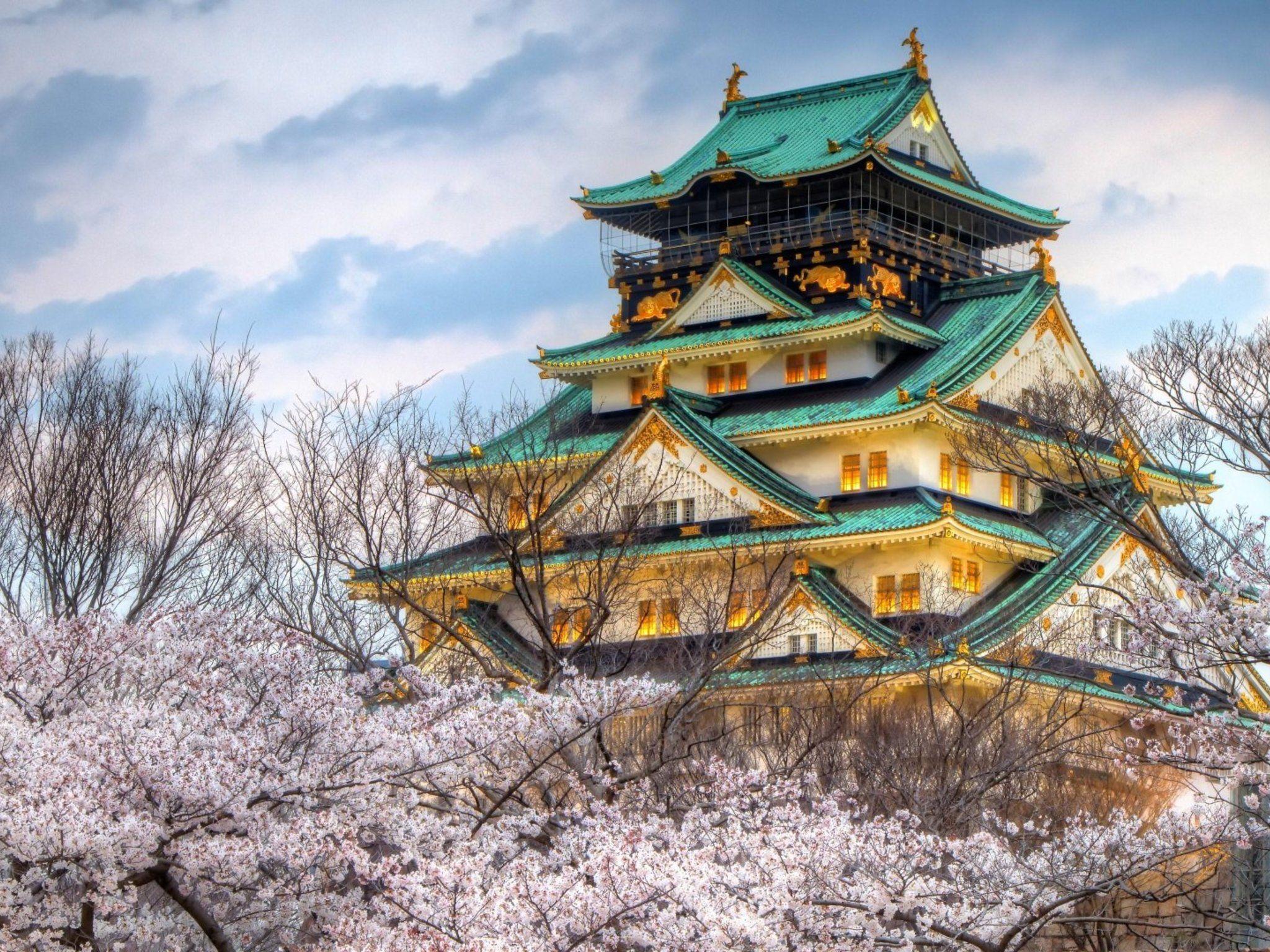 Osaka Castle Wallpapers Top Free Osaka Castle Backgrounds Wallpaperaccess