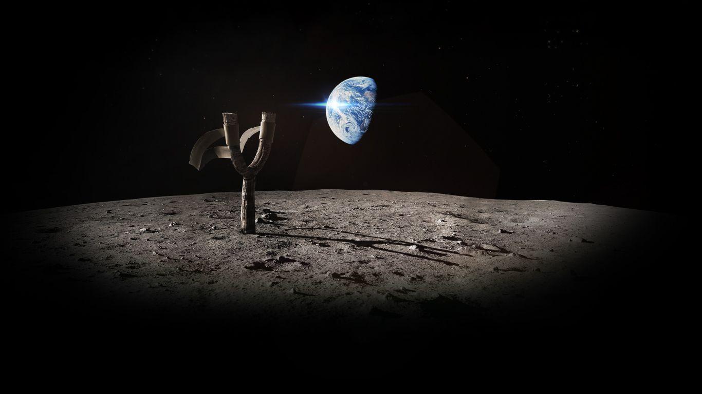 1366x768 Free download Space Dark Planet Wallpaper for Desktop Angry