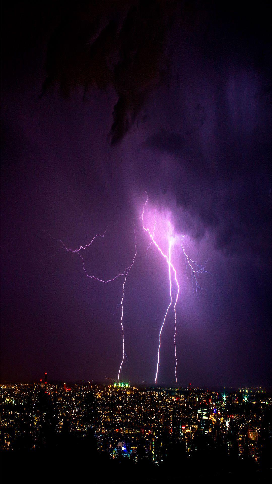 Lightning Strikes iPhone Wallpaper