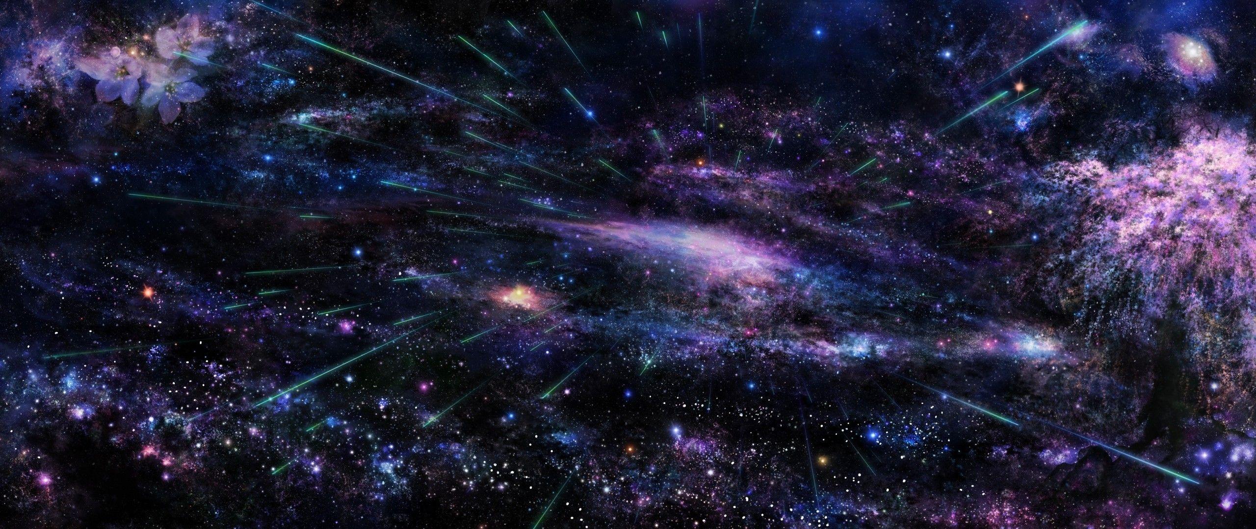 2560x1080 2560x1080 Wallpaper art, star, tree, sky, space