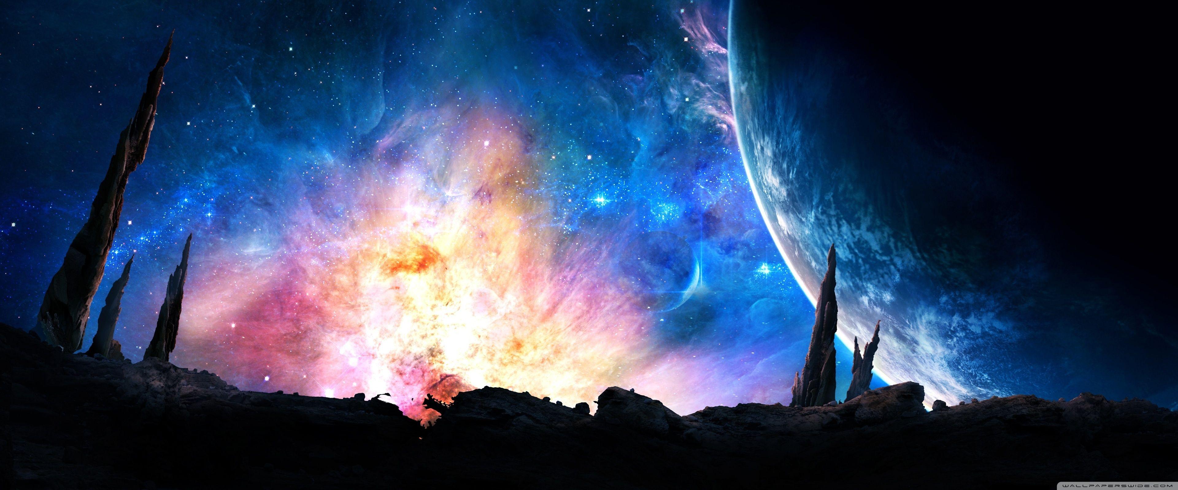 3840x1600 Space Artwork Ultra HD Desktop Background Wallpaper for 4K UHD TV : Widescreen & UltraWide Desktop & Laptop : Tablet