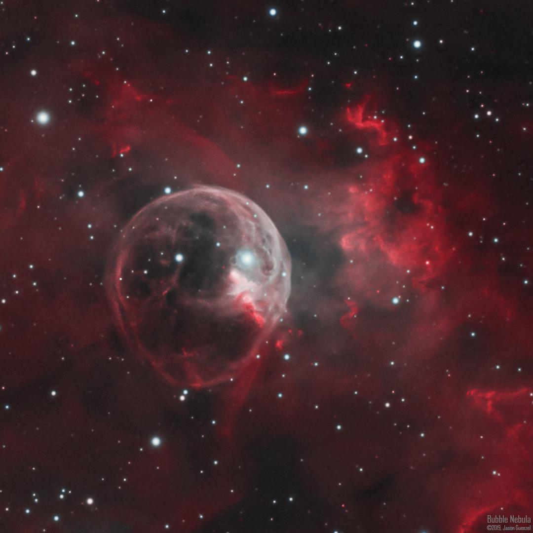 1080x1080 I pointed my telescope at the Bubble Nebula and took