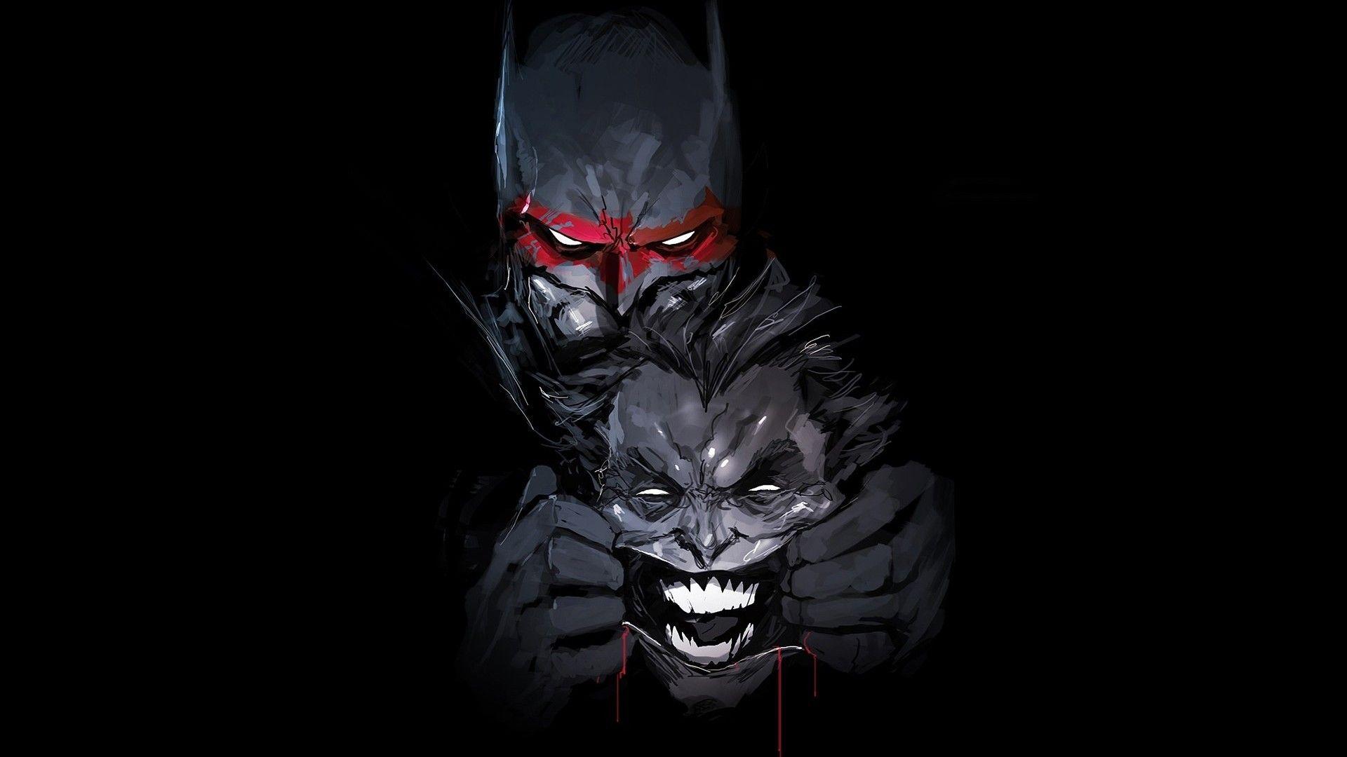 1920x1080 Download 1920x1080 Batman, Joker, Dc Universe, Comics, Artwork Wallpaper for Widescreen