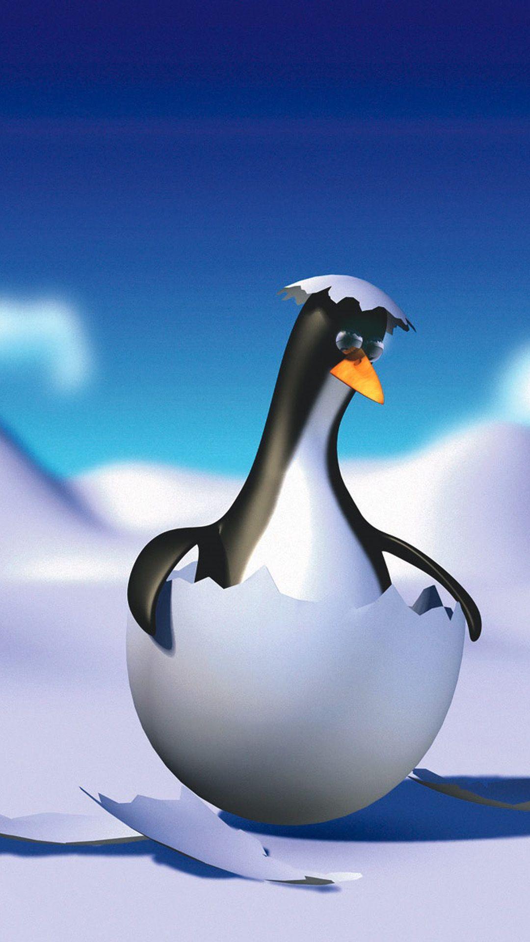 1080x1920 Sad Penguin Wallpaper