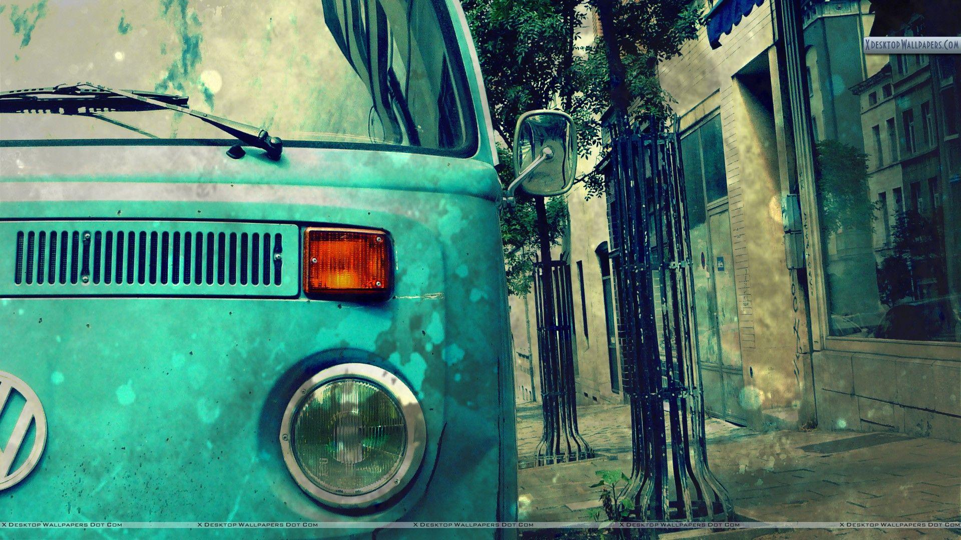 1920x1080 Van Outside Home Wallpaper