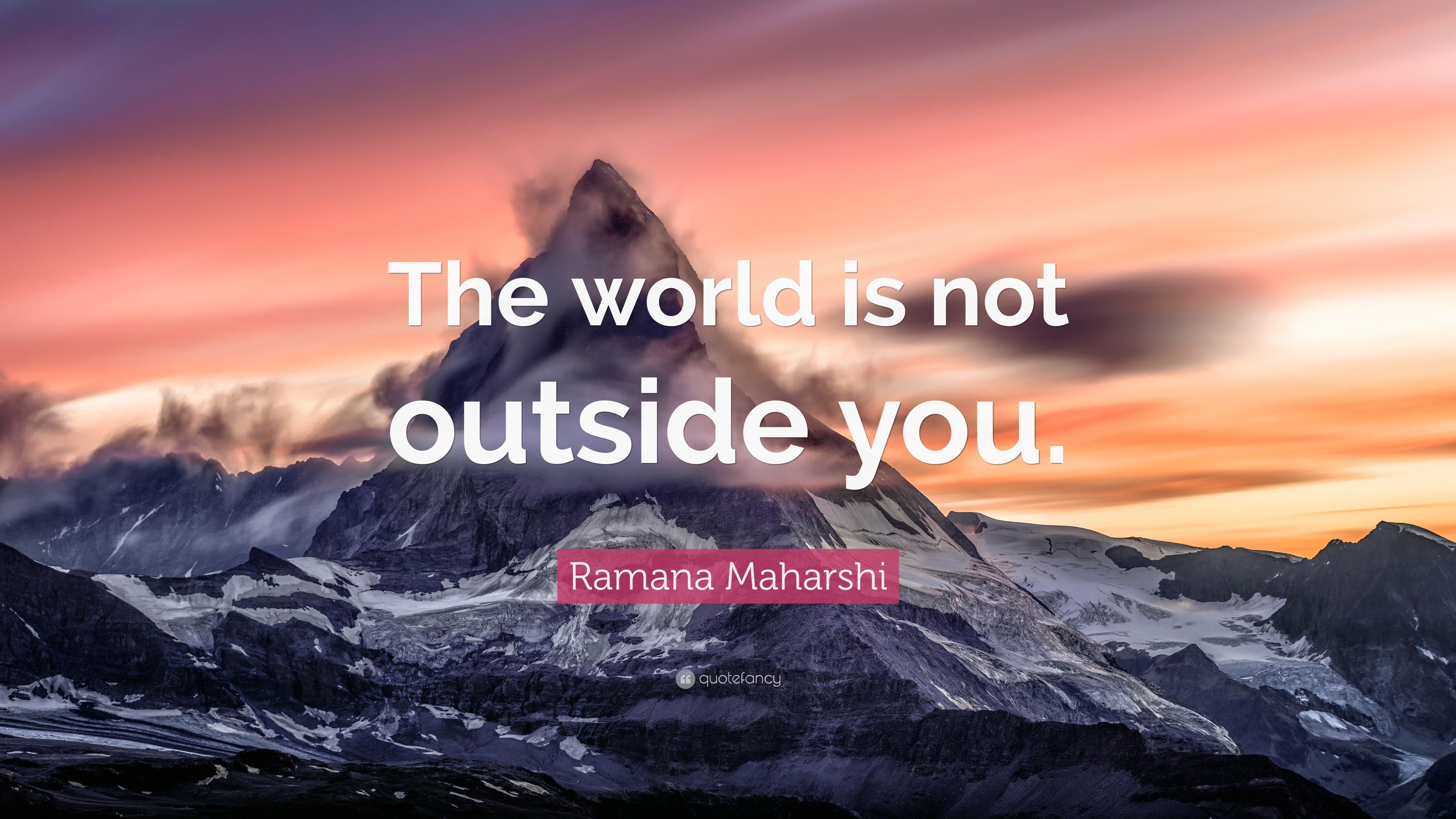 3840x2160 Ramana Maharshi Quote: “The world is not outside you.” 10