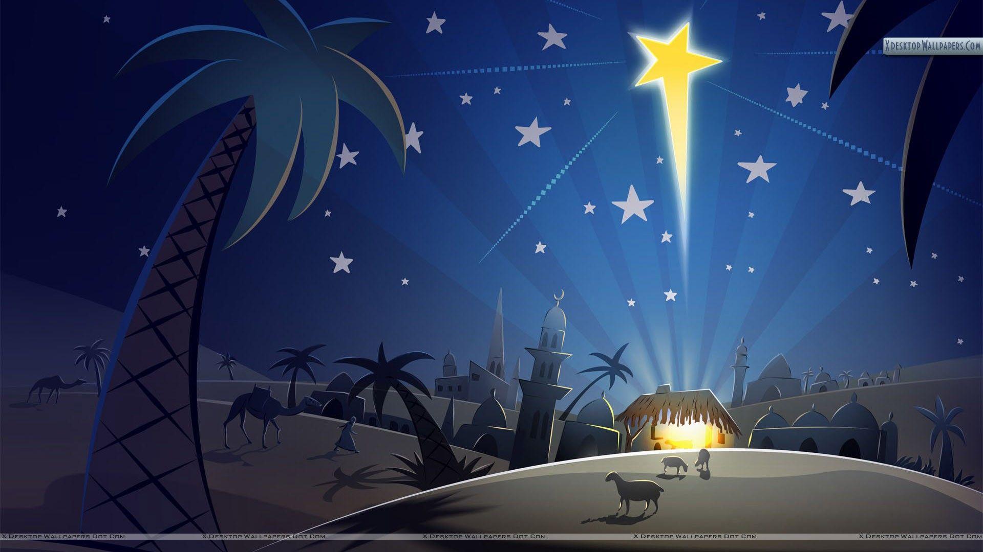 1920x1080 Church Illustrated Outside Scene Wallpaper