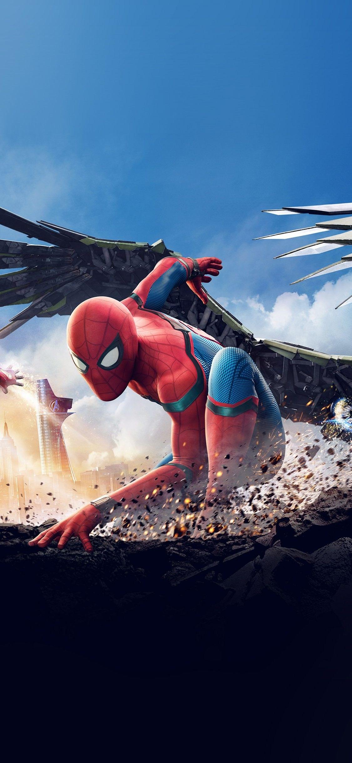 1125x2436 Spider Man IPhone XR Wallpaper
