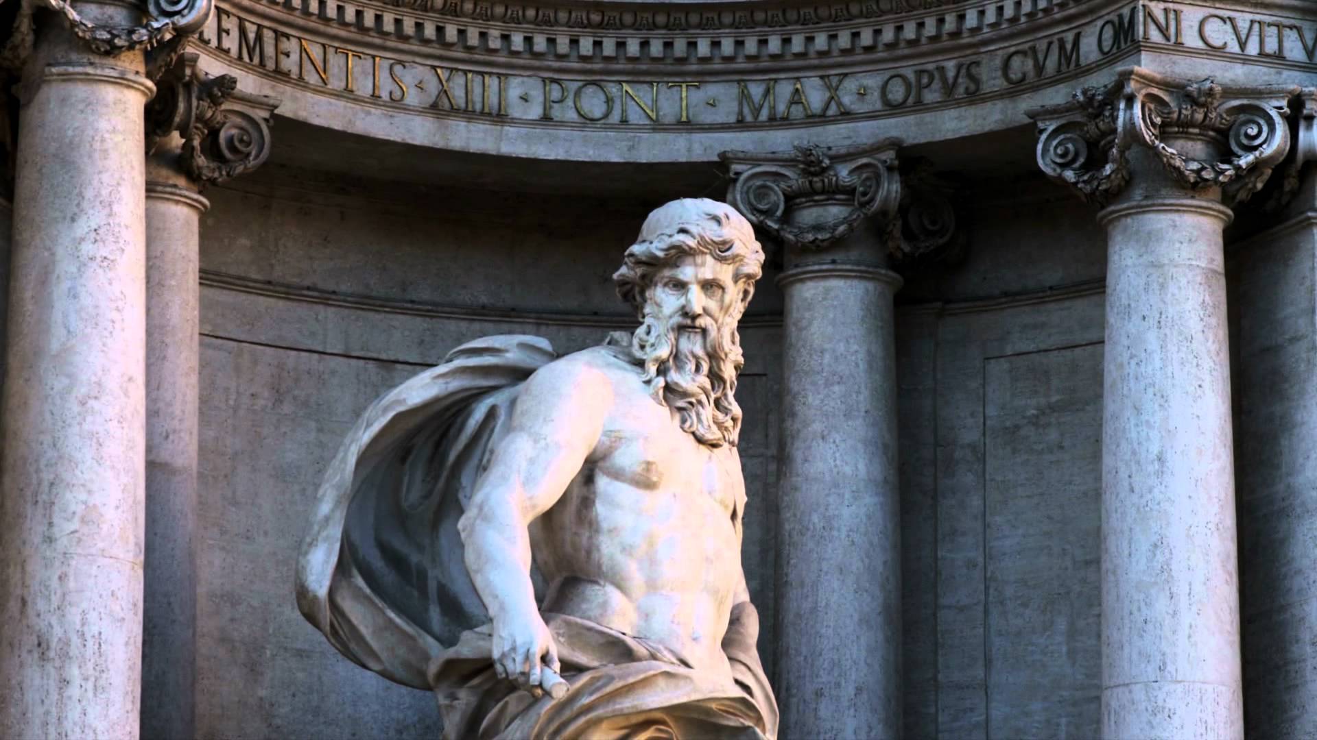 Statue Of The Gods Olympus Background Zeus Pictures Greek God Background  Image And Wallpaper for Free Download