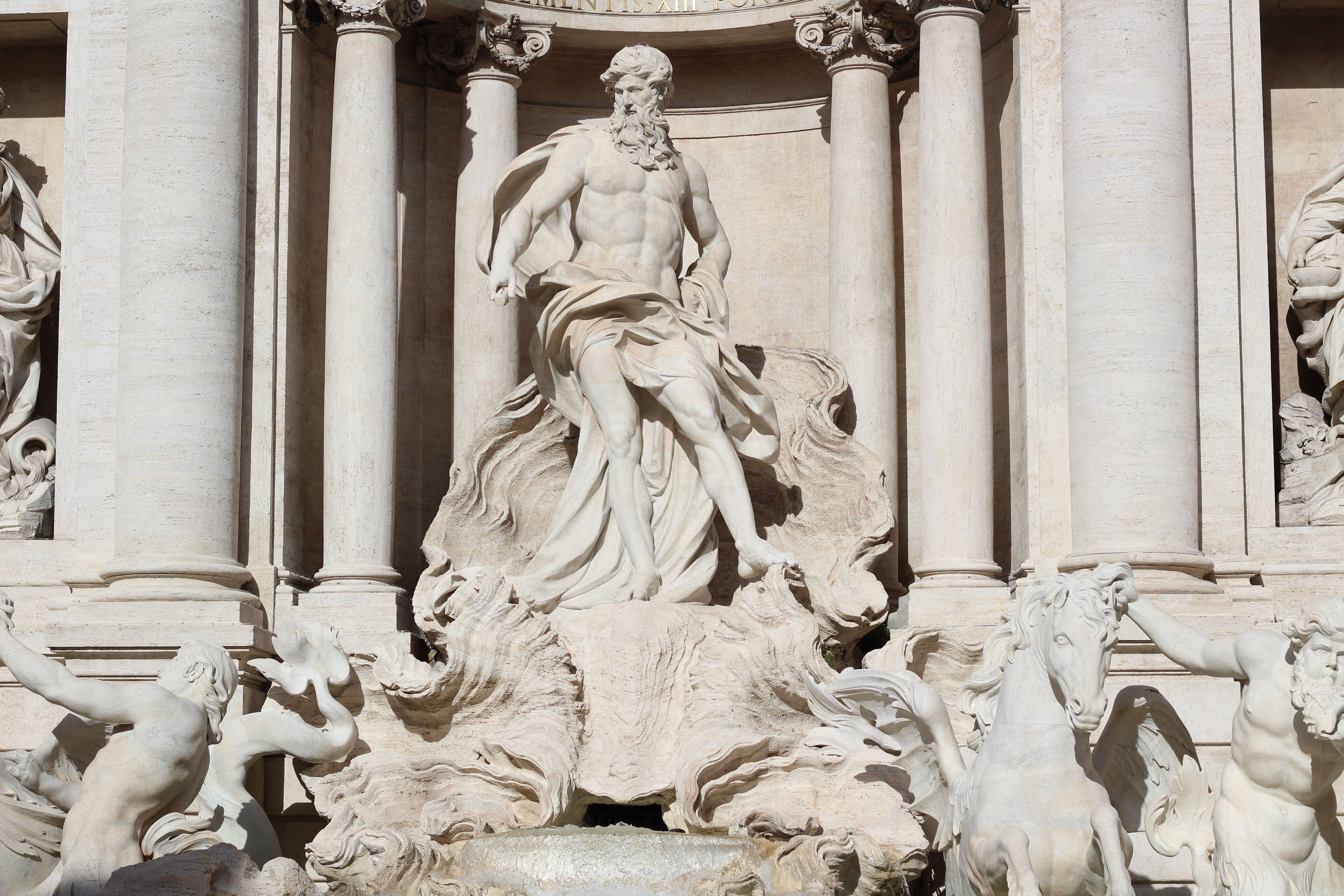 5184x3456 Source, Italy, Rome, Statue, Trevi, statue, architectural