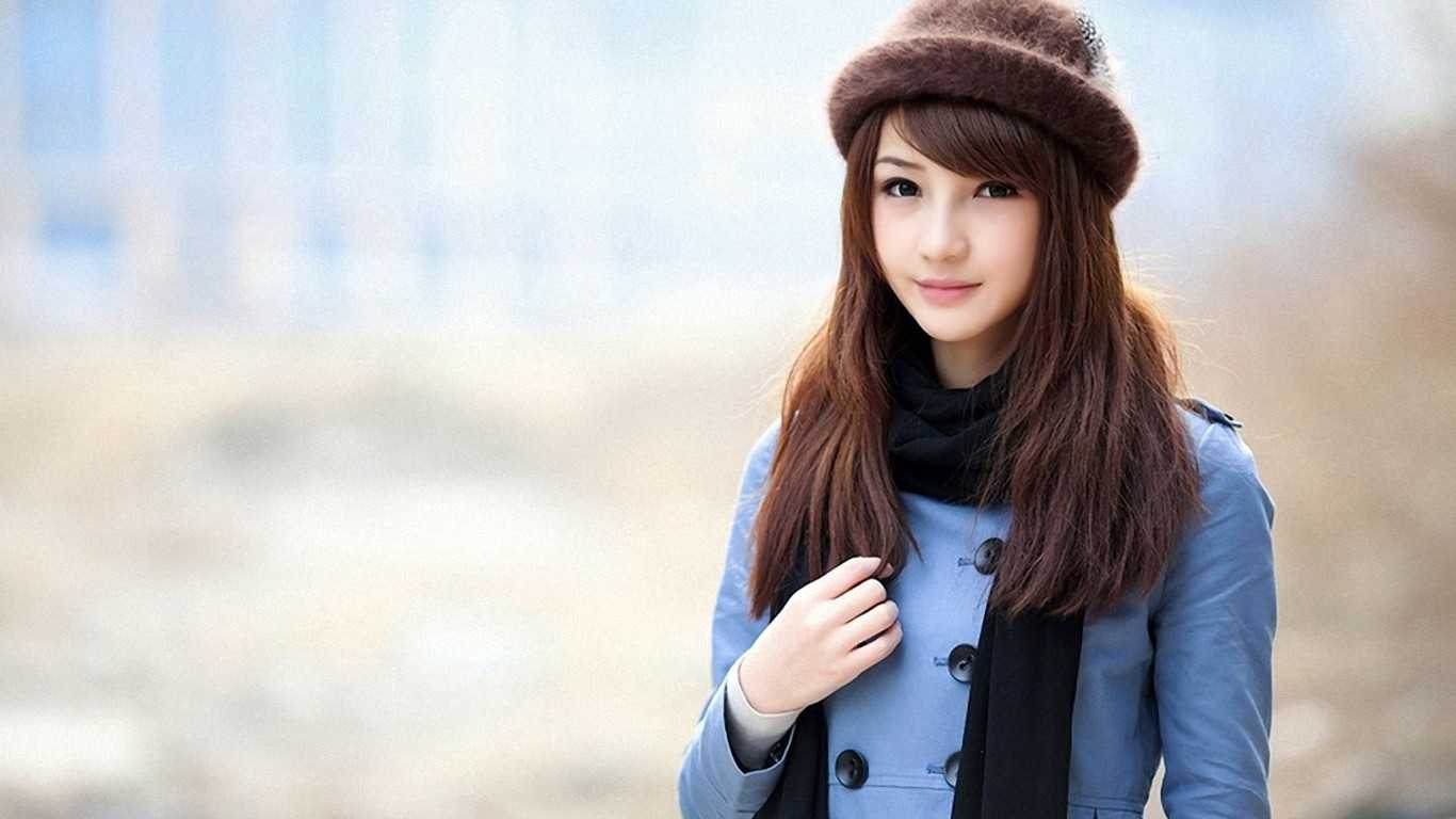 1366x768 Cute Girls Wallpaper Korea