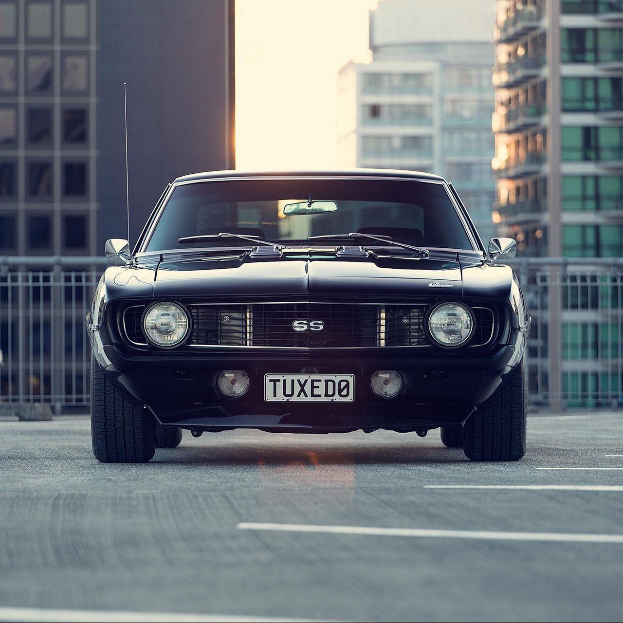 1280x1280 Download wallpaper 1280x1280 chevrolet, camaro, front view