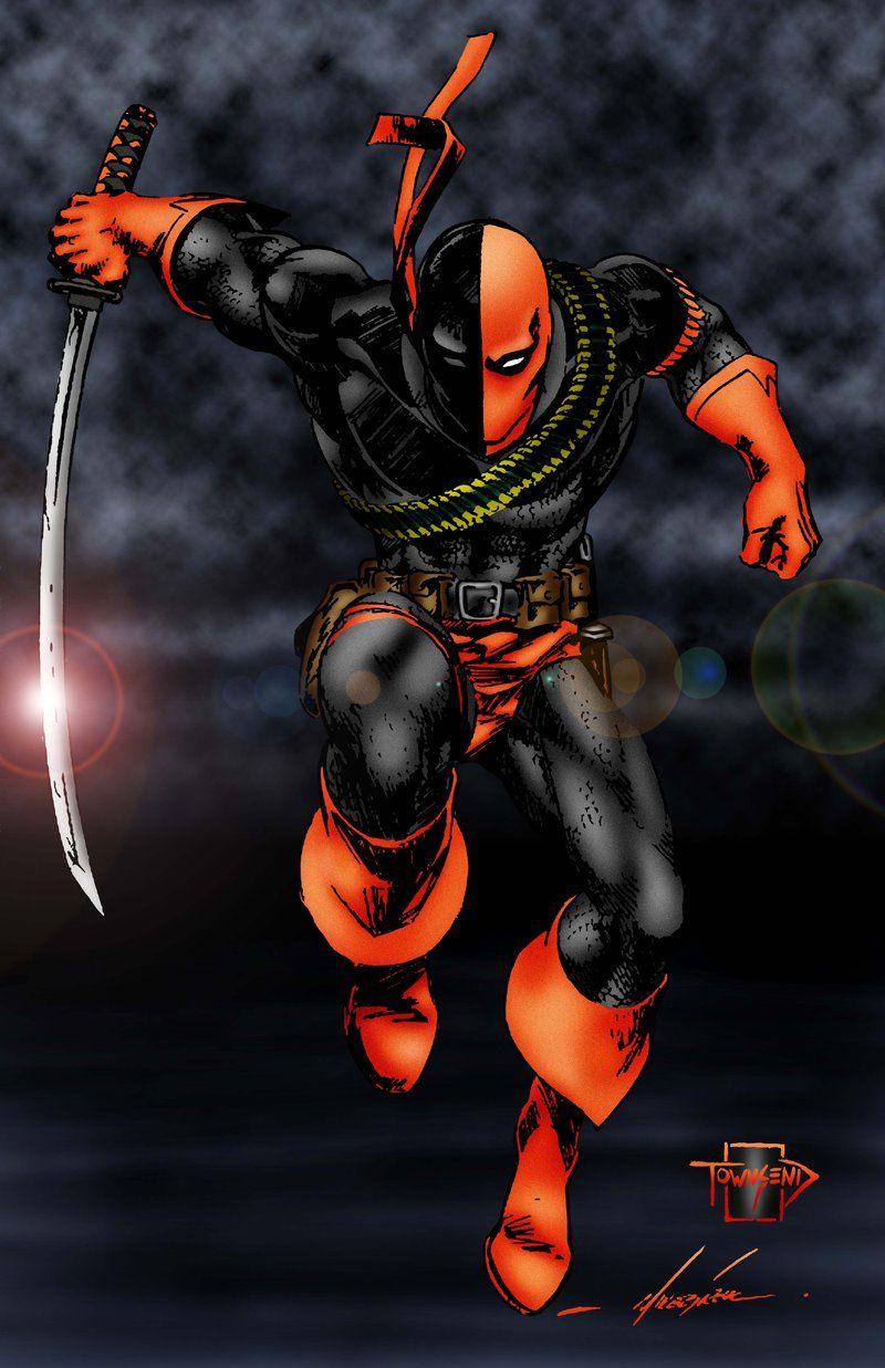 800x1237 Deathstroke. Love this guy in injustice god among us I always beet