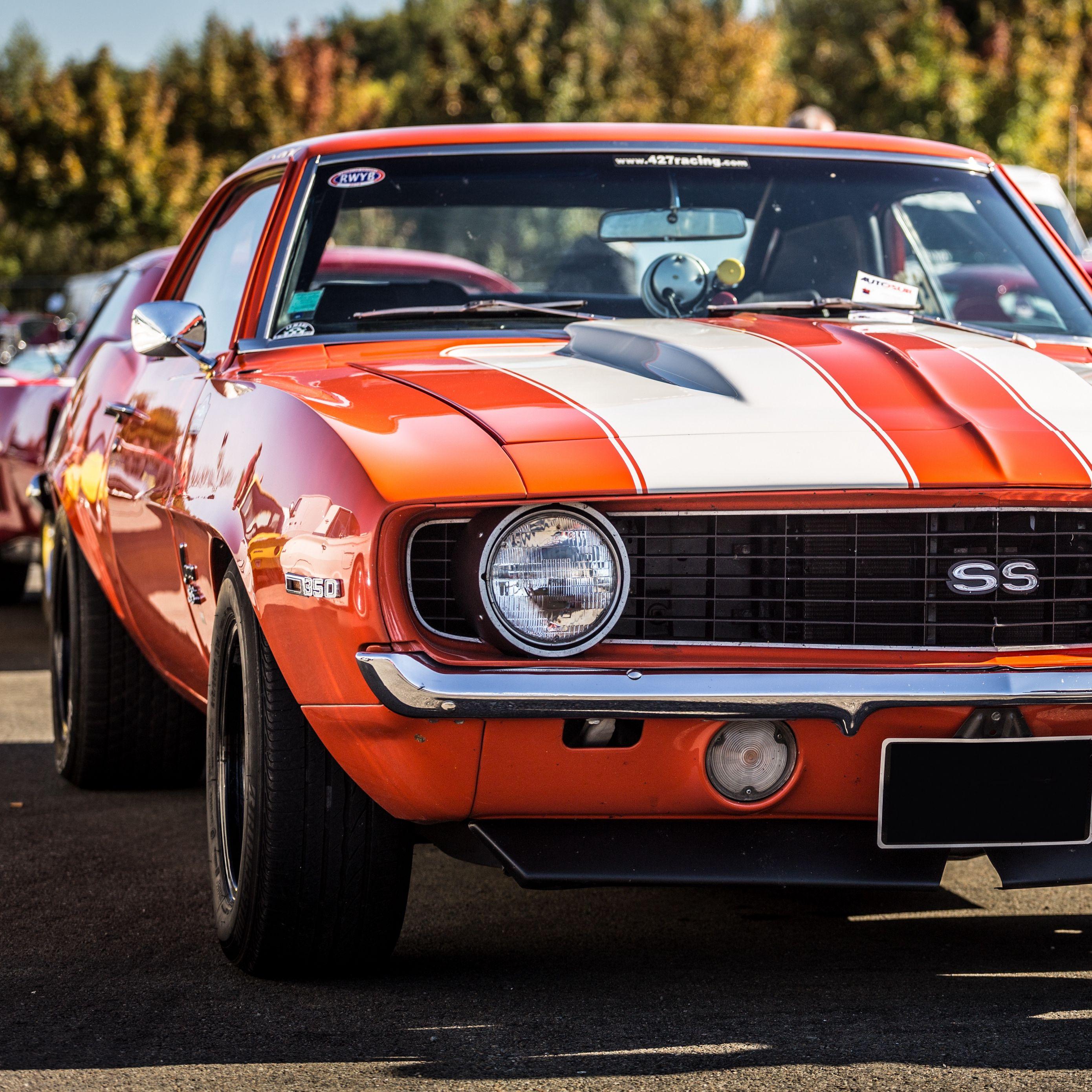 2780x2780 Download wallpaper 2780x2780 chevrolet, camaro, ss, red