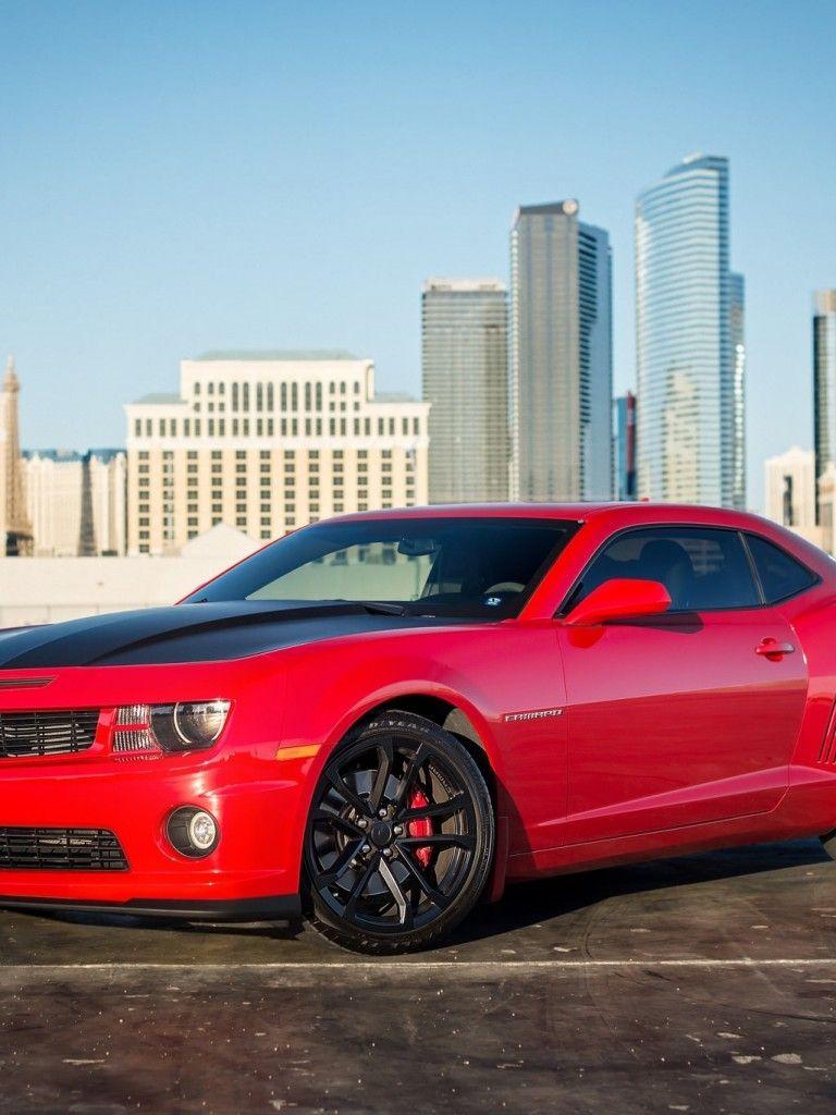 768x1024 Download 768x1024 Cars, Chevrolet Camaro, Red Wallpaper