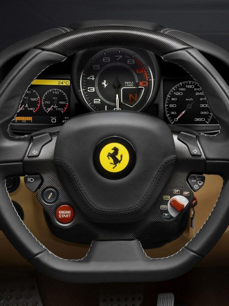 768x1024 Ferrari F12 Berlinetta interior, car, cars iPad mini wallpaper