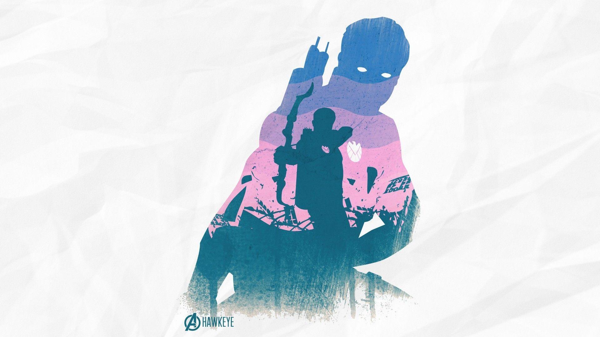 1920x1080 The Avengers, Silhouette, Hawkeye Wallpaper HD / Desktop