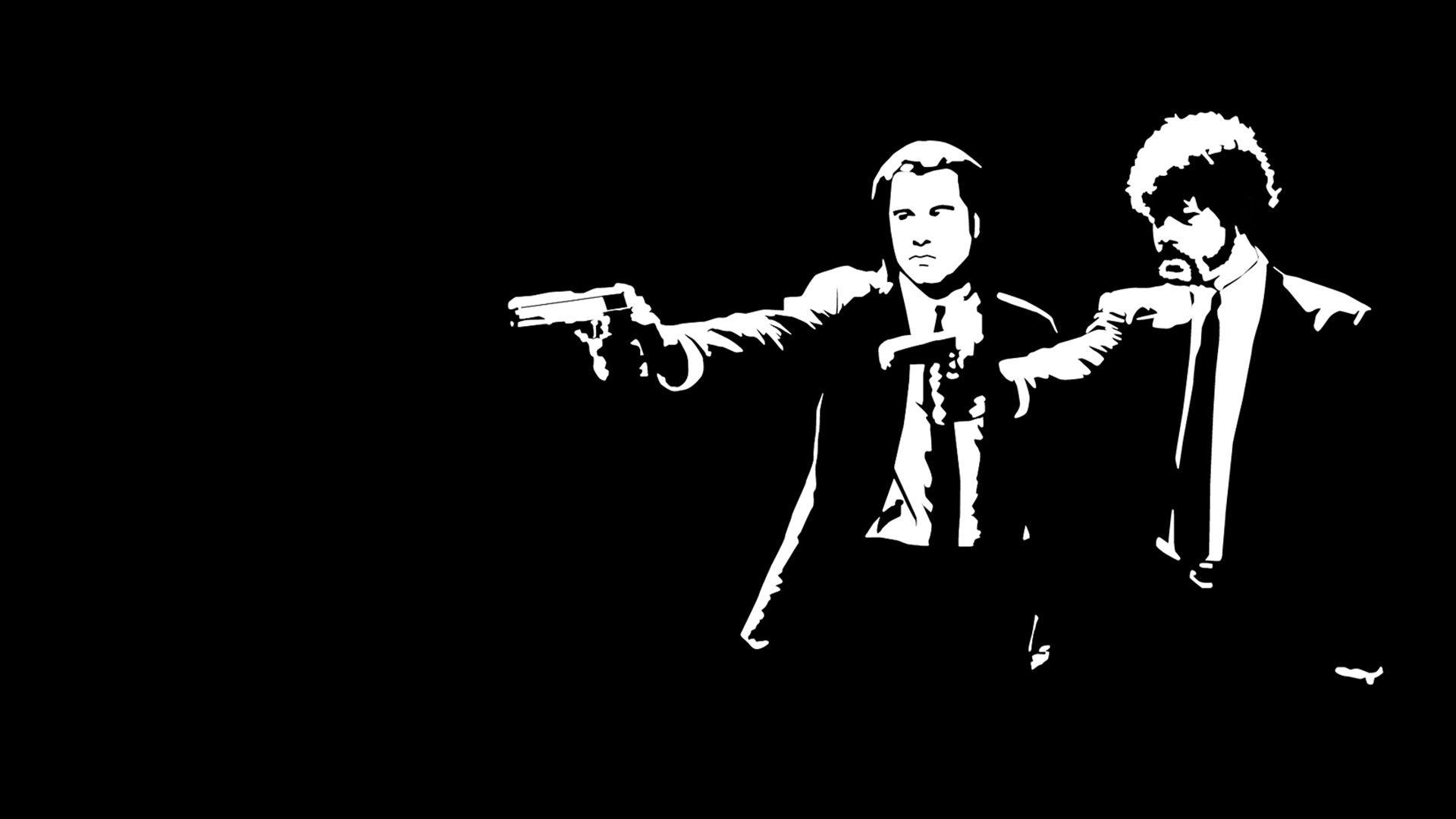 1920x1080 Download 1920x1080 HD Wallpaper pulp fiction black and white