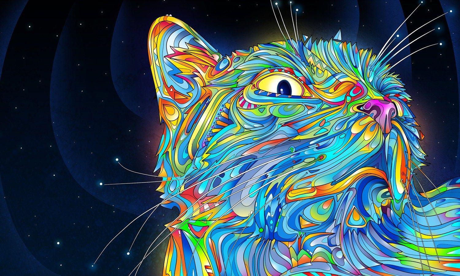 Abstract Cats Wallpapers Top Free Abstract Cats Backgrounds WallpaperAccess