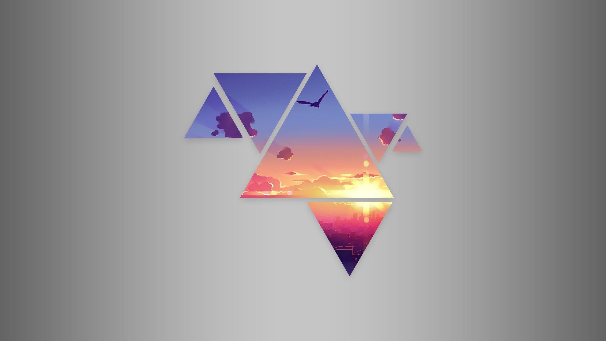 2560x1440 Simple Shapes Wallpaper