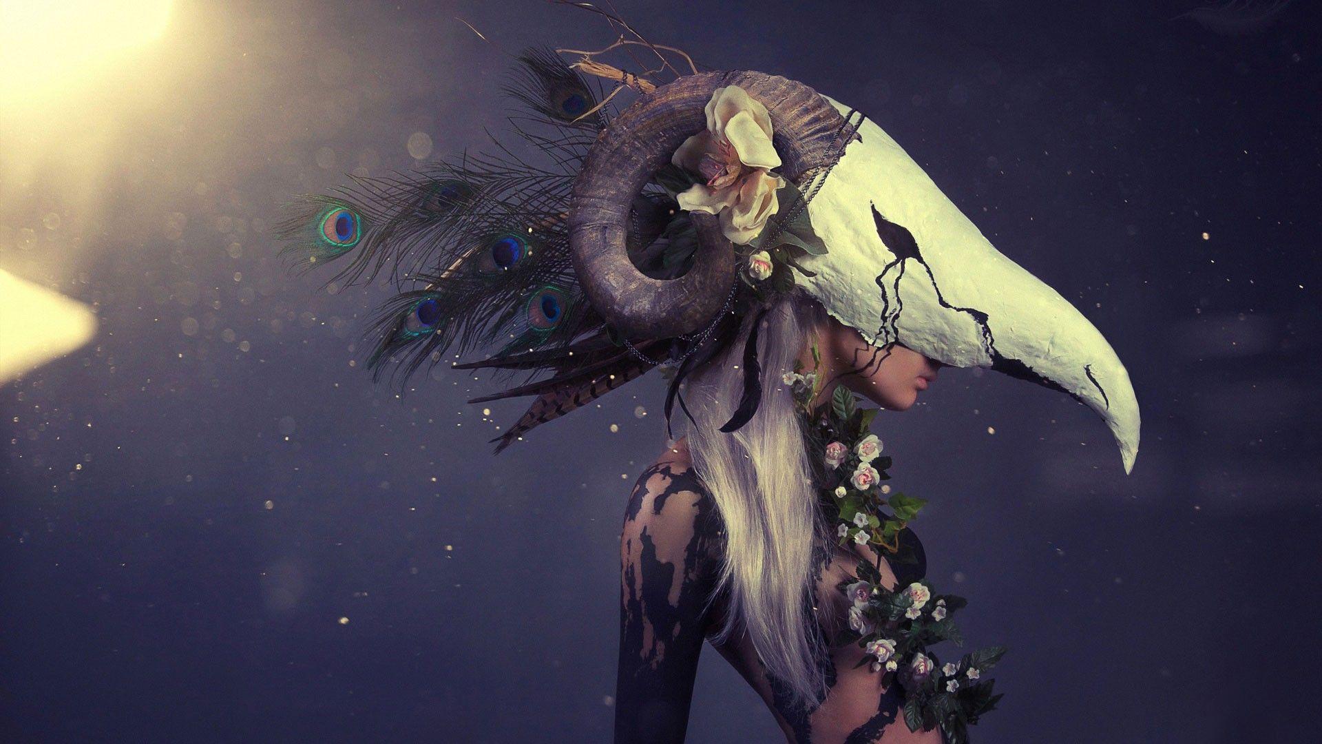 1920x1080 #flowers, #women, #model, #fantasy girl, #fantasy