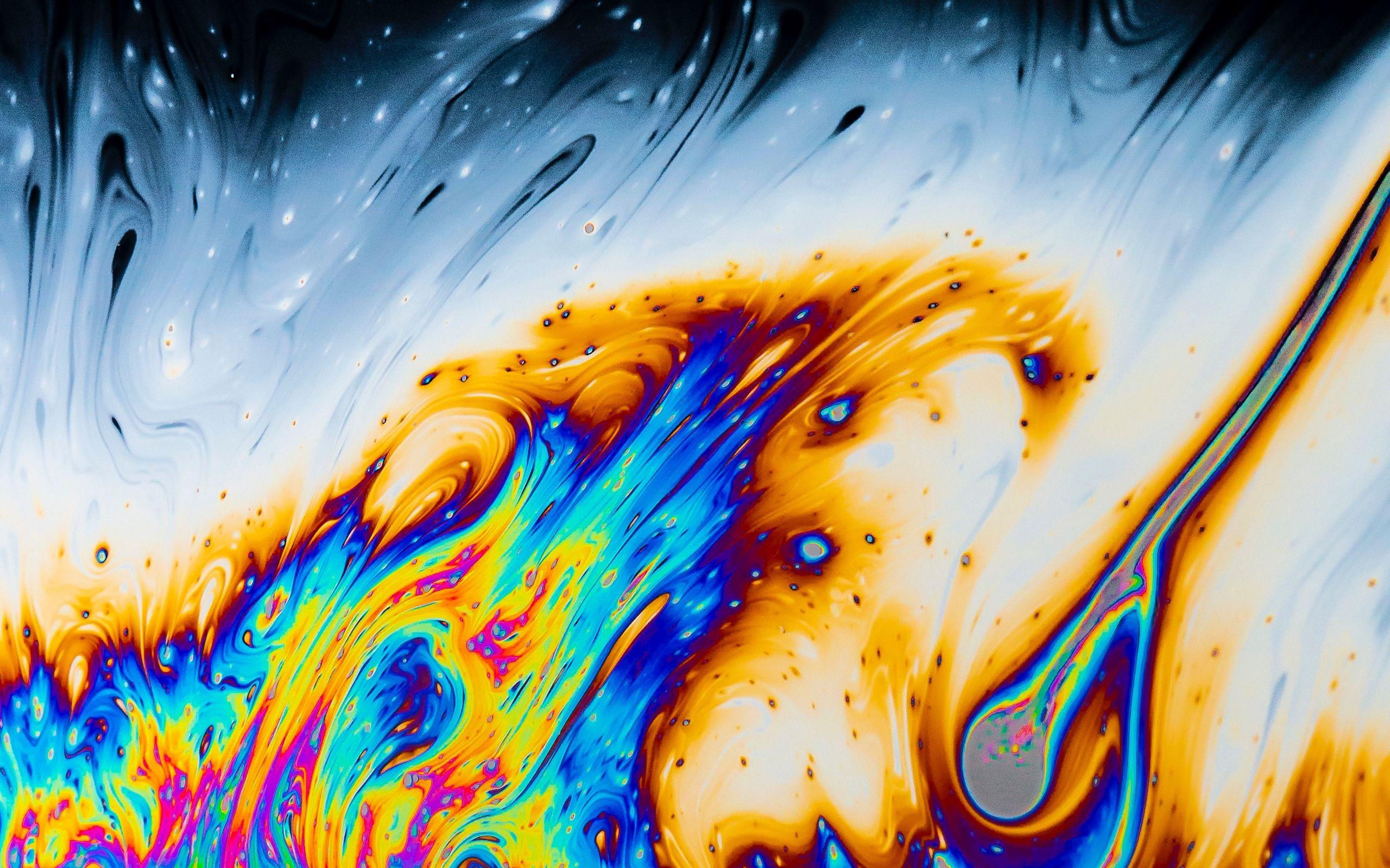 2560x1600 Download wallpaper 2560x1600 fluid, stains, lines, spots