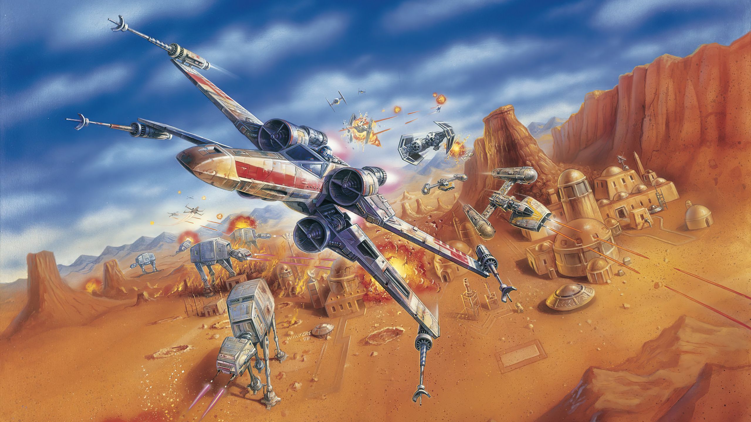 2560x1440 Walker Sci Fi Star Wars HD Wallpaper
