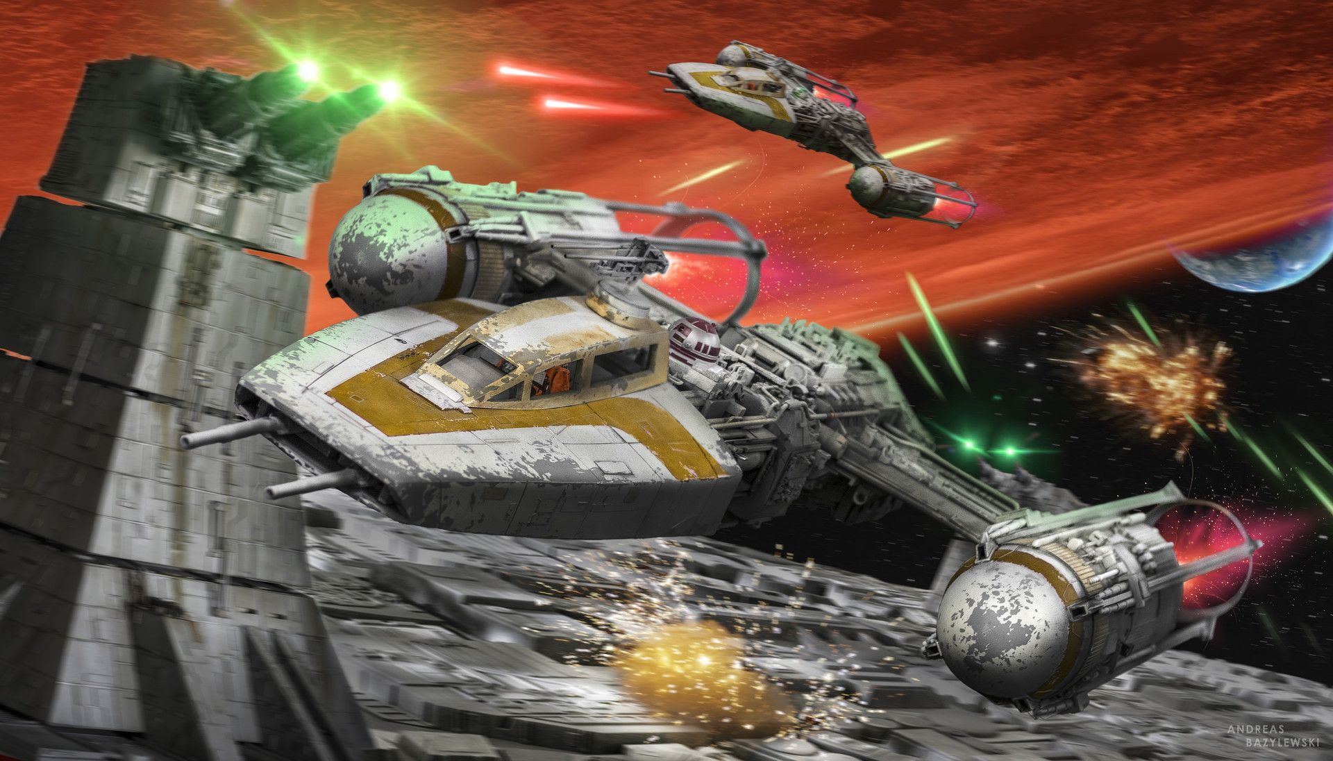 1920x1096 Y Wing Star Attack